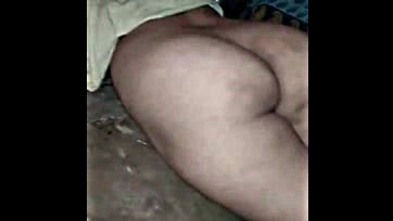 Indian Bengali woman flaunts large buttocks for massive penis