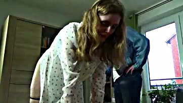 Little sister brutally spanked and humiliated by older sibling