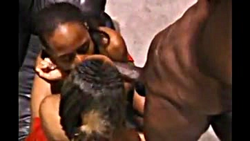 Black college girls clean Byron's massive black cock